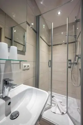 Ein Badezimmer in der Unterkunft König Ludwig Stub´n
