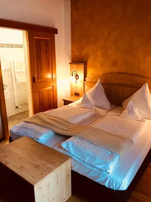Ein Bett oder Betten in einem Zimmer der Unterkunft König Ludwig Stub´n