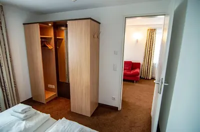 Ein Bett oder Betten in einem Zimmer der Unterkunft Ausbildungshotel St. Theresia