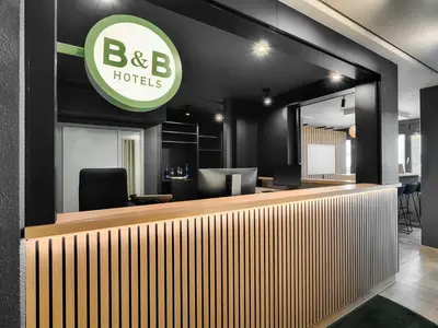 Ein Zertifikat, Auszeichnung, Logo oder anderes Dokument, das in der Unterkunft B&B Hotel München-Garching ausgestellt ist