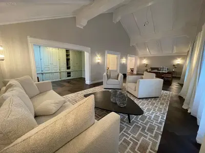 Ein Sitzbereich in der Unterkunft Bio Design Boutique Landhaus St Georg