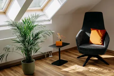 Ein Sitzbereich in der Unterkunft Hofgut Algertshausen