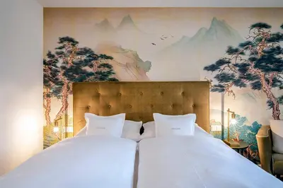 Ein Bett oder Betten in einem Zimmer der Unterkunft Boutique Hotel Relais Chalet Wilhelmy