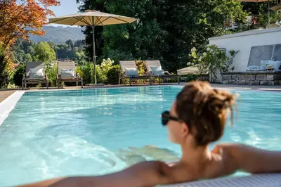 Der Swimmingpool an oder in der Nähe von Boutique Hotel Relais Chalet Wilhelmy