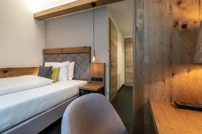 Ein Bett oder Betten in einem Zimmer der Unterkunft Pöltnerhof