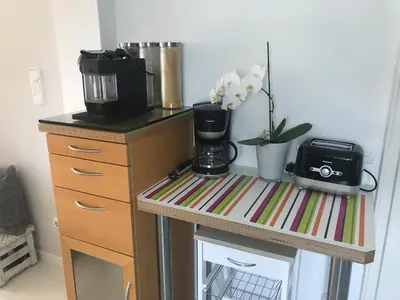 Küche/Küchenzeile in der Unterkunft Moderne Ferienwohnung direkt in Landsberg am Lech