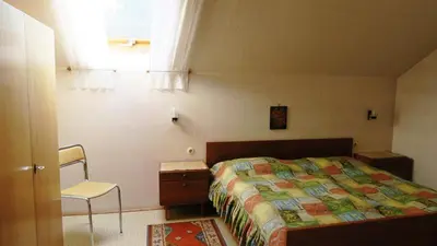 Ein Bett oder Betten in einem Zimmer der Unterkunft Ferienwohnung Leitner