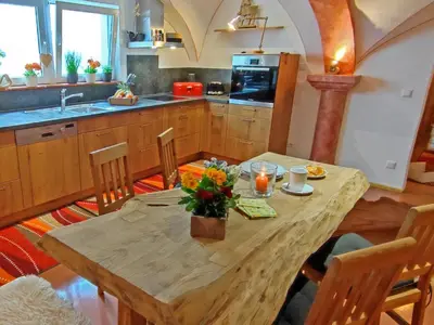 Küche/Küchenzeile in der Unterkunft Ferienwohnungen Anni im Paradies