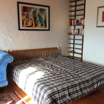 Ein Bett oder Betten in einem Zimmer der Unterkunft Ferienwohnung Rosenlehner