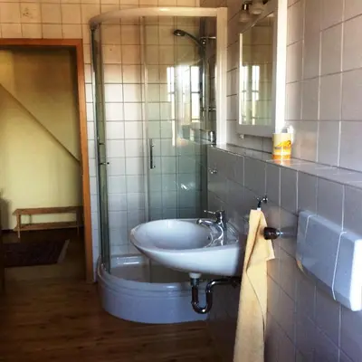 Ein Badezimmer in der Unterkunft Ferienwohnung Rosenlehner