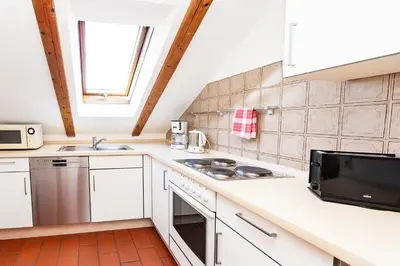 Küche/Küchenzeile in der Unterkunft M9 Appartment