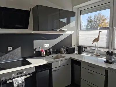 Küche/Küchenzeile in der Unterkunft Bahnhof City Loft & Apartments