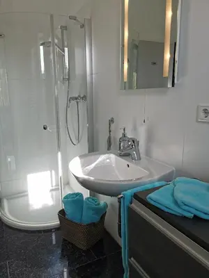 Ein Badezimmer in der Unterkunft Bahnhof City Loft & Apartments