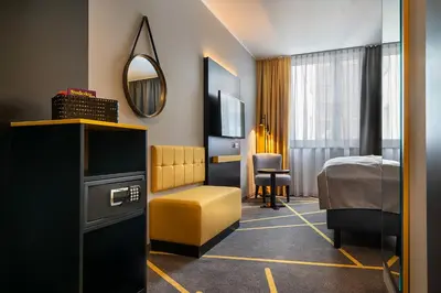 Ein Sitzbereich in der Unterkunft Holiday Inn - the niu, Fury Aschheim Messe by IHG