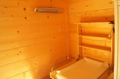 Grundriss der Unterkunft Ferienwohnung im gemütlichen Blockhaus vor den Bergen