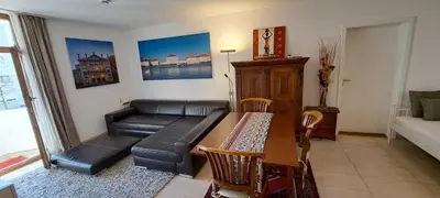 Ein Sitzbereich in der Unterkunft Westpark Apartments