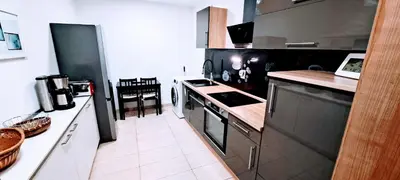 Küche/Küchenzeile in der Unterkunft Westpark Apartments