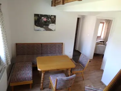 Ein Sitzbereich in der Unterkunft Amsel Haus
