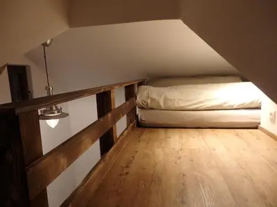 Ein Bett oder Betten in einem Zimmer der Unterkunft Amsel Haus