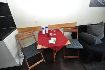 Ein Sitzbereich in der Unterkunft Ferienwohnung-in-Prien