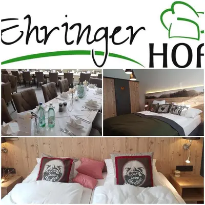 Ein Bett oder Betten in einem Zimmer der Unterkunft Ehringer Hof