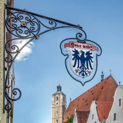 Ein Zertifikat, Auszeichnung, Logo oder anderes Dokument, das in der Unterkunft Hotel Adler ausgestellt ist