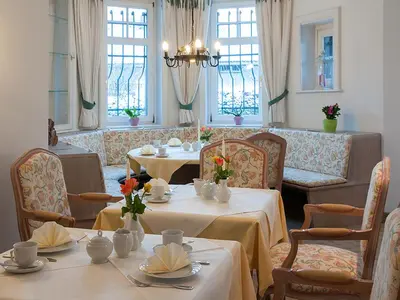 Ein Sitzbereich in der Unterkunft Gästehaus Florian