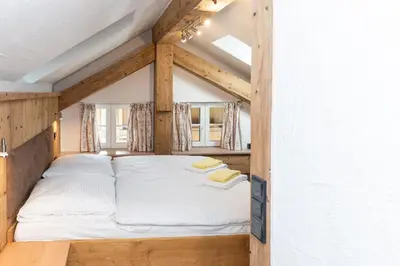 Ein Bett oder Betten in einem Zimmer der Unterkunft Die Bruckmühle