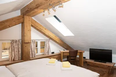 Ein Bett oder Betten in einem Zimmer der Unterkunft Die Bruckmühle