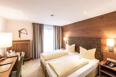 Ein Bett oder Betten in einem Zimmer der Unterkunft Hotel Ariadne