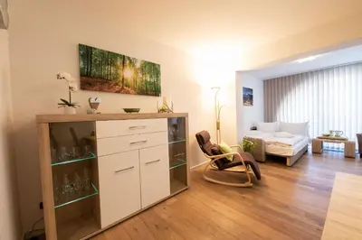 Ein Bett oder Betten in einem Zimmer der Unterkunft Weitblick