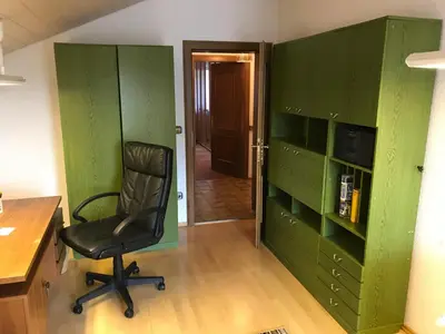 Die Bibliothek in der Pension