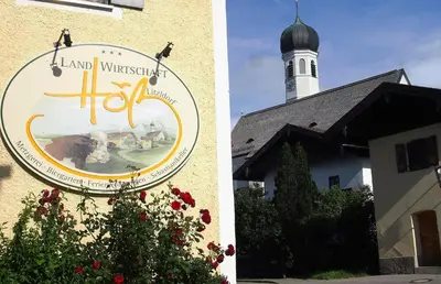 Ein Zertifikat, Auszeichnung, Logo oder anderes Dokument, das in der Unterkunft Land Wirtschaft Höß ausgestellt ist