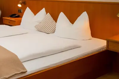 Ein Bett oder Betten in einem Zimmer der Unterkunft Land Wirtschaft Höß