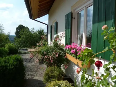 Ein Garten an der Unterkunft Ferienwohnung Panorama