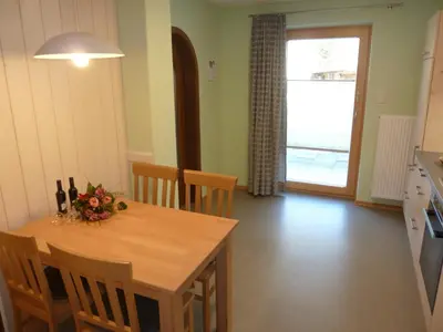 Küche/Küchenzeile in der Unterkunft Ferienwohnung Hörnle