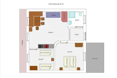 Grundriss der Unterkunft Schellenberger Hof