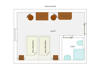 Grundriss der Unterkunft Schellenberger Hof