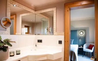 Ein Badezimmer in der Unterkunft Landhaus Christl am See