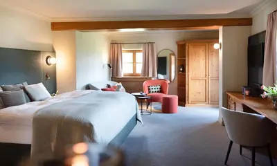 Ein Bett oder Betten in einem Zimmer der Unterkunft Landhaus Christl am See