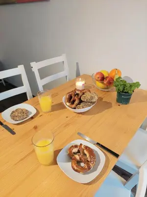 Essen in der Ferienwohnung oder in der Nähe