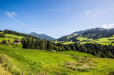 Naturlandschaft in der Nähe des Bauernhofs