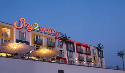 Das Gebäude in dem sich das Aparthotel befindet