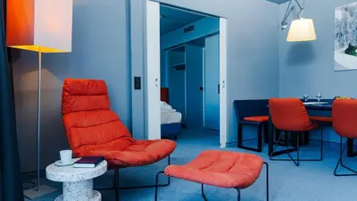 Ein Sitzbereich in der Unterkunft Stay2Munich Hotel & Serviced Apartments