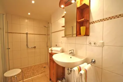 Ein Badezimmer in der Unterkunft Ferienwohnungen Bergerhof