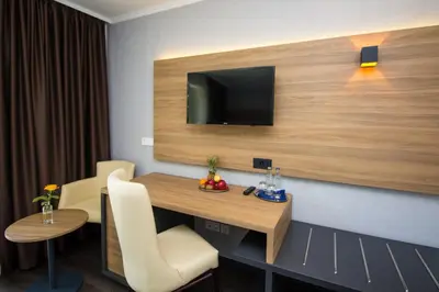 TV/Unterhaltungsangebot in der Unterkunft Hotel am See