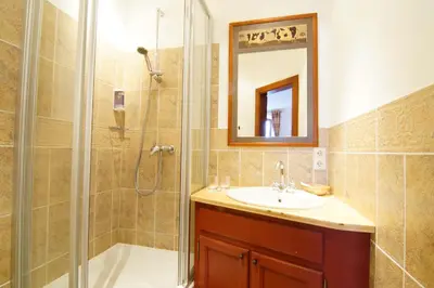 Ein Badezimmer in der Unterkunft Landhotel & Gasthof Baiernrain