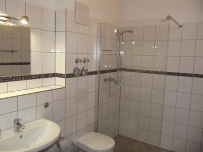 Ein Badezimmer in der Unterkunft Gästehaus Hubertus Bad Aibling