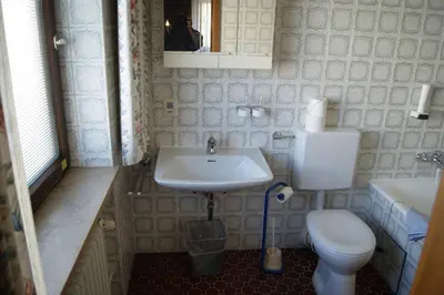 Ein Badezimmer in der Unterkunft Gästehaus Charlotte