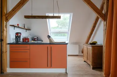 Küche/Küchenzeile in der Unterkunft Roger`s Ferienwohnung